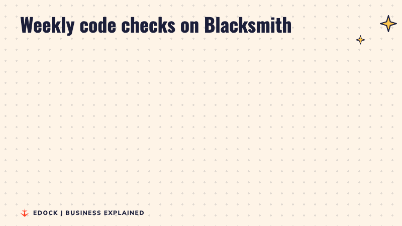 Before and after panels: 5 million weekly code checks in January 2026 and more than 90 million in October 2026