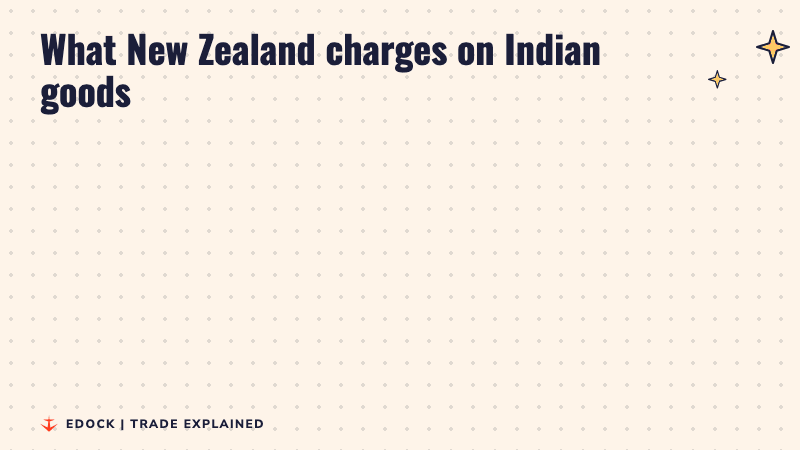Two panels: before October 20 some Indian goods faced up to 10% import tax in New Zealand, from October 20 the tax is 0% if the product proves it is made in India