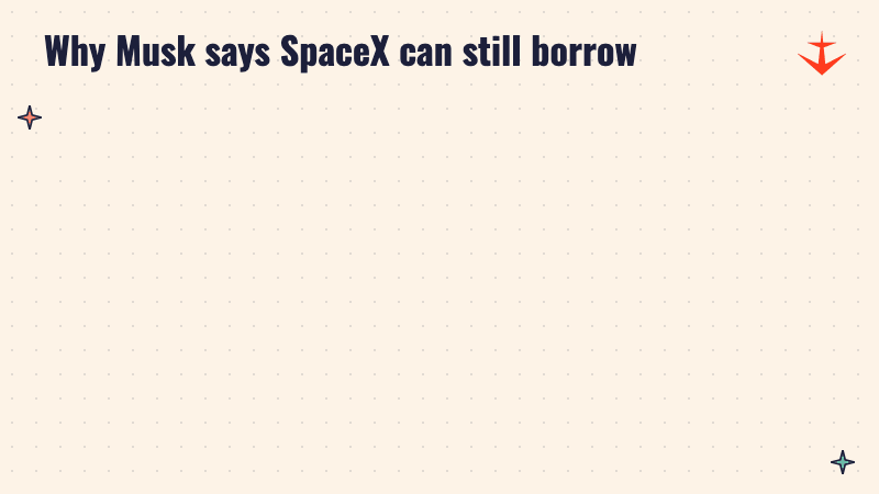 Two panels comparing a neocloud that earns only from AI with SpaceX that earns from Starlink, launches and AI